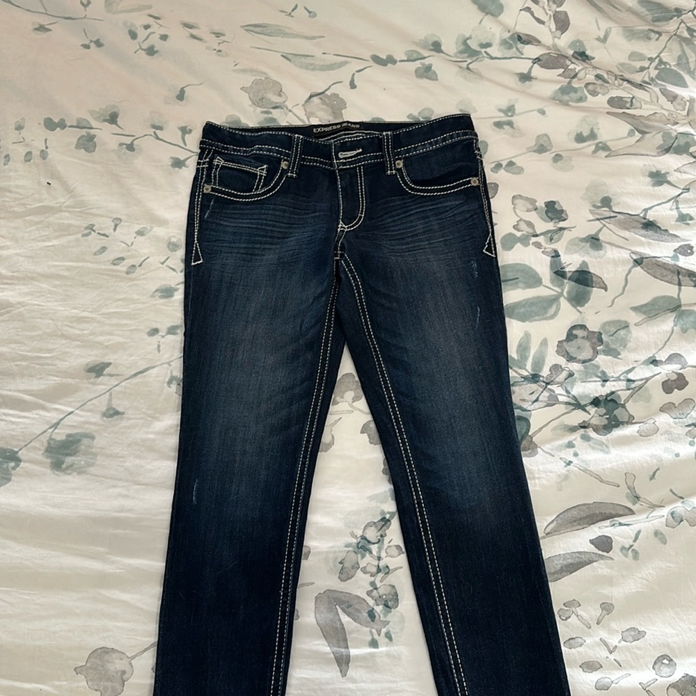 Express jeans Stella low rise legging size 4, regular